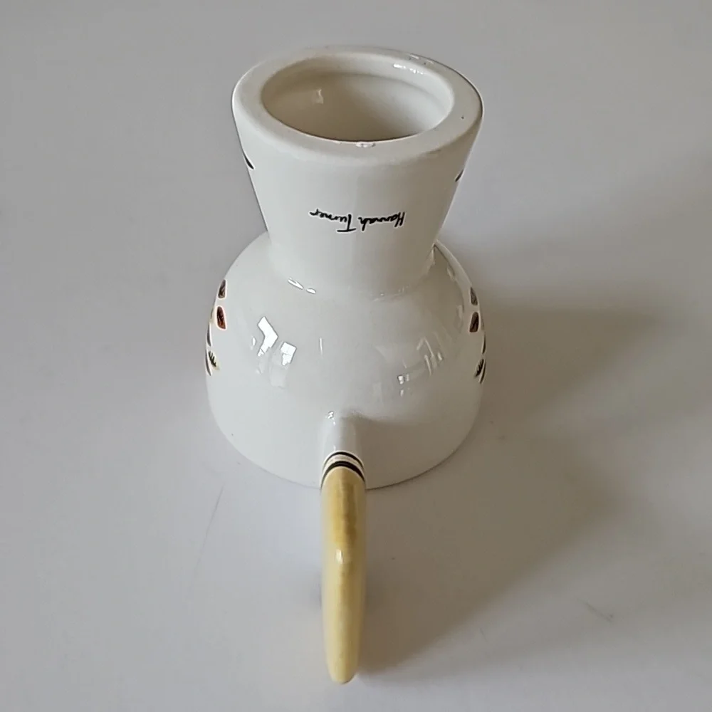 NWT Anthropologie Hannah Turner Yellow Bird Stoneware Eggcup